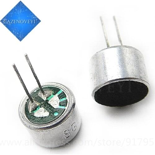 10pcs/lot 2 Pin 9*7mm 9.5mm Dia MIC Capsule electret condenser Pickup Microphone 2 Pin 9*7mm Polar Microphone In Stock