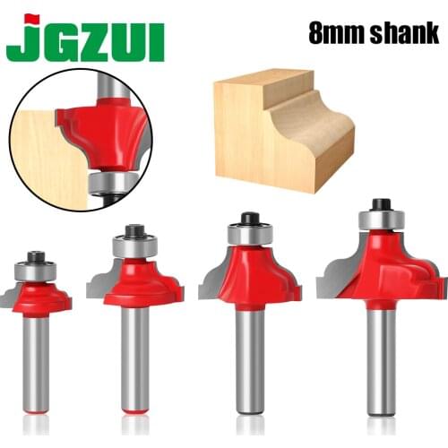 1pc 8mm Shank wood router bit Straight end mill trimmer cleaning flush trim corner round cove box bits tools Milling Cutter