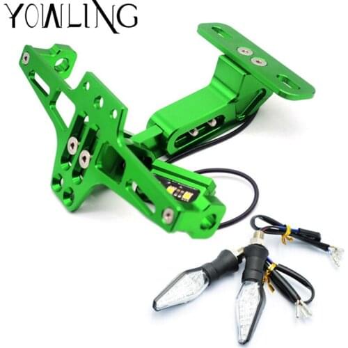 Motorcycle License Plate Bracket Licence Plate Holder Frame Number Plate For Kawasaki VERSYS 1000 VULCAN/S 650cc Z800 Z1000SX