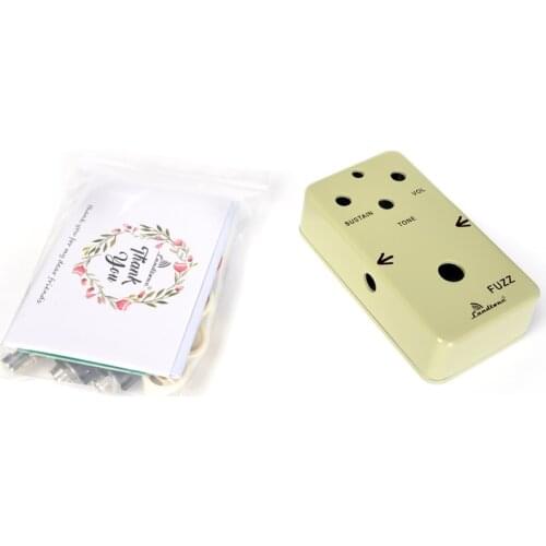 LANDTONE DIY Fuzz Guitar Effect Pedal All Kits With 1590B Style Aluminum Box and 3PDT Foot Switch True Bypass Free Shipping