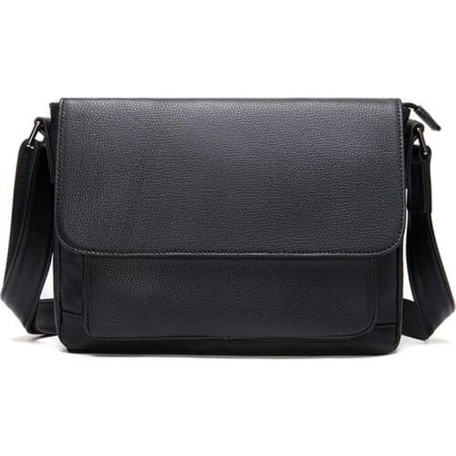 Business Totes mens genuine leather crossbody bag messenger bag male shoulder bags casual men satchel real cow leather handbags