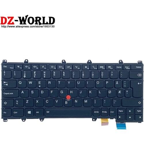 New Original No Norwegian Backlit Keyboard for Lenovo Thinkpad Yoga 260 Laptop 00PA144 00PA230