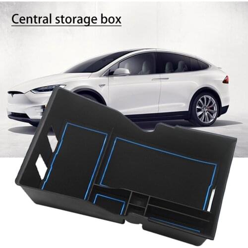 New Style Car Armrest Box Storage Central Console Organizer Central Storage Box For Tesla Model 3 Car Accessories ABS Plastic