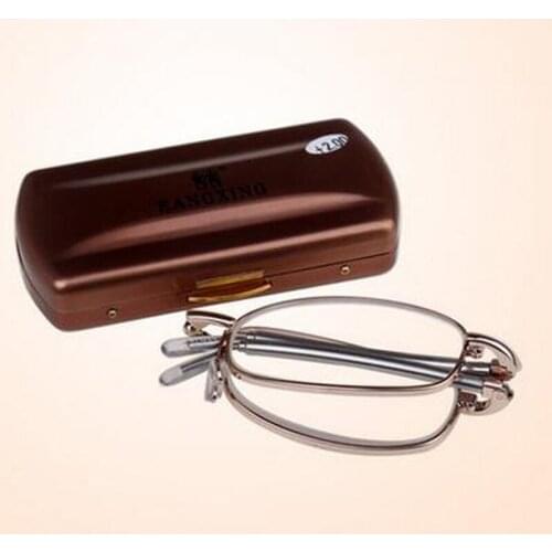 2018 New Style Anti-fatigue Folding Reading Glasses Men Women Foldable Presbyopia Eyewear gafas de lectura glasses for sight B2