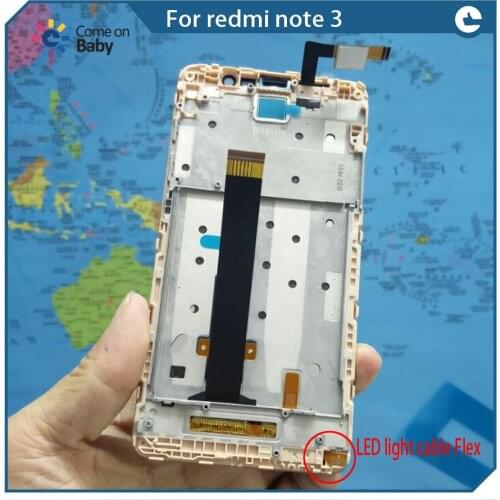 For Xiaomi Redmi note 3 hongmi note3/ Redmi Note3 100% new best LCD Display Touch Screen Digitizer with Frame 148mm