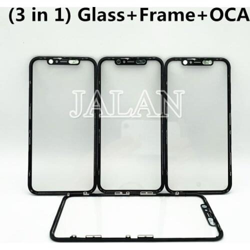 Glass With Frame And OCA+Ear Speaker Mesh For Ip 11 XR 8P 8 7P 7 6SP 6S 6P 6 Digitizer Screen Laminate Repair LCD Refurbish