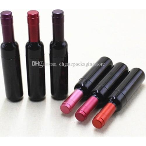 5ML Small Wine Bottle Shaped Empty Lipstick Tube DIY Lip Gloss Refillable Bottles