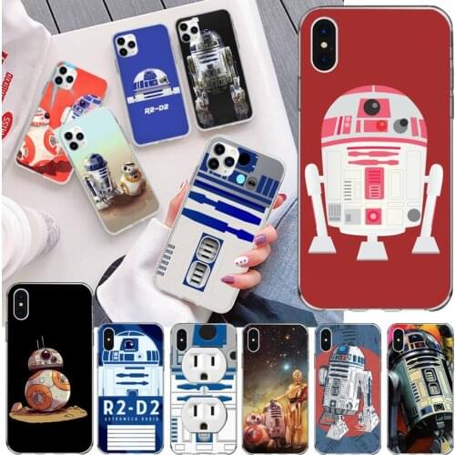 BB8 BB 8 R2D2 Robot Phone Cases For iphone 12 11 Pro Max Mini XS Max 8 7 6 6S Plus X 5S SE 2020 XR Silicone Soft Cover