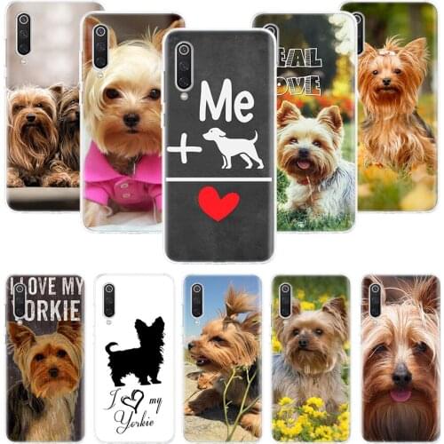 Love My Dog Yorkie Phone Case For Xiaomi Mi Note 10 11 9 8 10T 9T CC9 A1 A2 A3 5X 6X Pocophone F1 X3 F2 Pro Lite Coque Cover