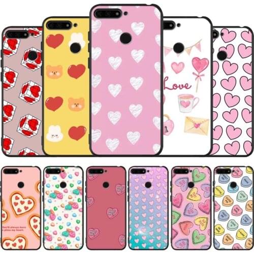 Love black Silicone Phone Case For honor 30 20 Pro 8 8X 9 10 20 Lite Mate 10 20 30 Lite Pro cover