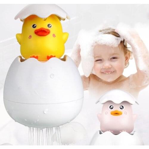 Baby Bath Toy Spray Duck Egg Watering Ducklings Sprinkling Duck Egg Baby Raining Clouds Children Bathing Shower Toys