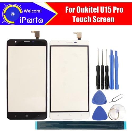 5.5 inch Oukitel U15 Pro Digitizer Touch Screen Glass 100% Guarantee Original Glass Panel Touch Screen For U15 Pro+tool+Adhesive