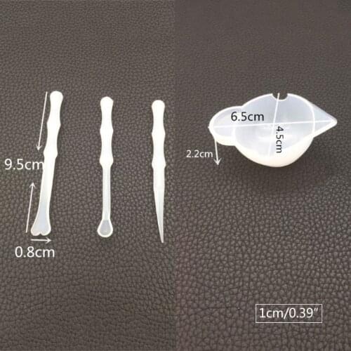 DIY Tools Spoon Mix Scraper Cup Silicone Mold Dispenser Jewelry Making Accessories Epoxy Resin Mould Crafts MXME