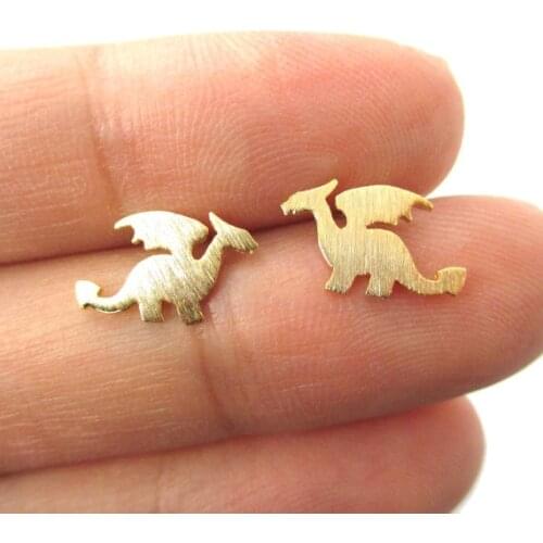 Hfarich Cute Fly Dragon Earrings for Women Animal Earrings Korean Earrings Dragon Fashion Earrings Animal boucle d'oreille Gifts