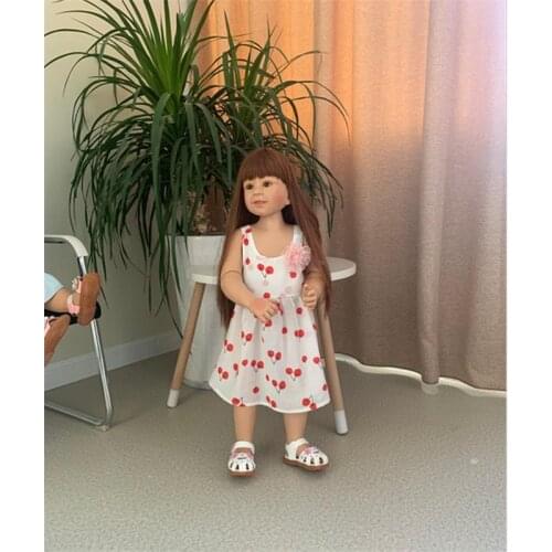 87cm Reborn Toddler Girl Bebe Reborn Bonecas Full Silicone Inteiro Reborn Baby Doll Princess Toddler Toy Joint BJD Doll Juguetes