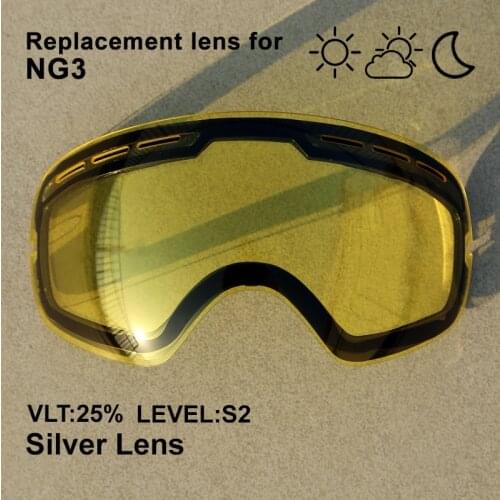Nandn snow Ski lens double layer anti fog and anti UV400 suitable for NG3