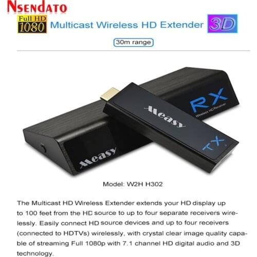 Measy W2H H302 Wireless HD Wireless Transmission Extender 1 In 4 Out HD Wifi Video Audio Display Receiver Transmitter For 3D