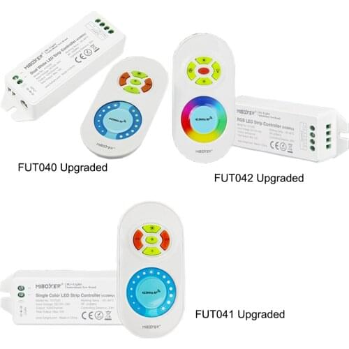 MiBOXER FUT040 FUT041 FUT042 (Upgraded ) 433MHz Dual White Single Color RGB DC12-24V LED Strip Controller Brightness Dimmable
