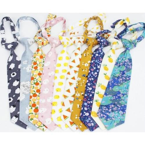 Fashion Men Women Neck Tie Cotton Boys Girls Ties Slim Duck Necktie For Gifts Casual Novelty Rubber Tie Adjustable Neckties