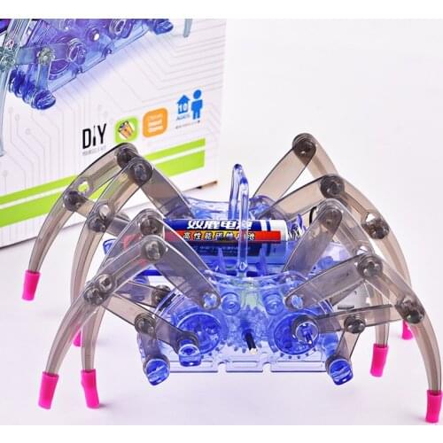 Spider robot assembly kit technology small invention DIY eight-legged electric crawling mechanical insects