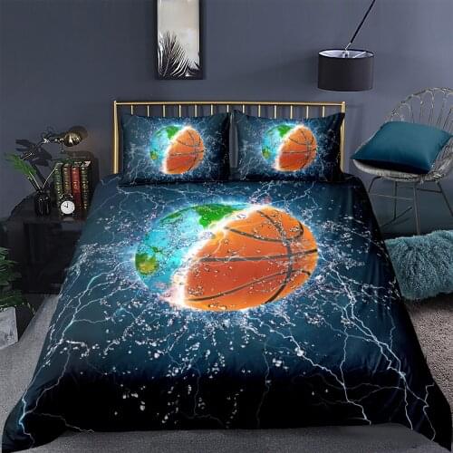 3D Duvet Cover Set Bedding Sets Quilt Covers and Pillow Cases Full Twin Double Single Size Baketball Custom Design Bedding Sets