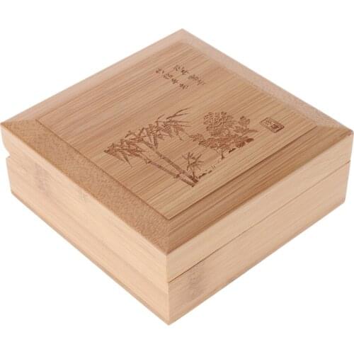 Unpainted Wooden Jewelry Storage Box Bracelet Display Jewelry Packaging Case