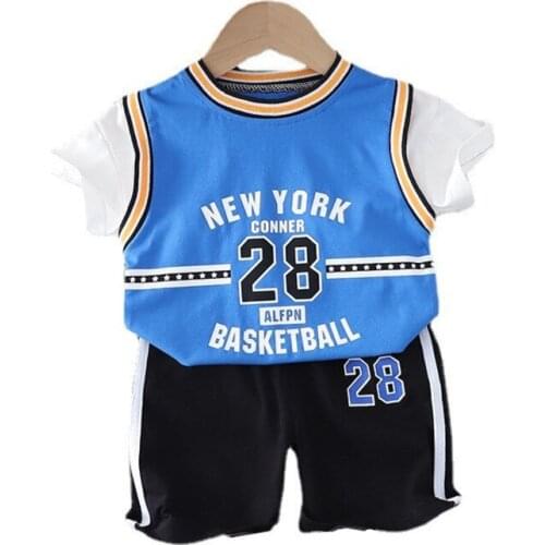 New Summer Boys Outfits Baby Girls Clothes Suit Children Sports T-Shirt Shorts 2Pcs/Sets Toddler Casual Costume Kids Tracksuits