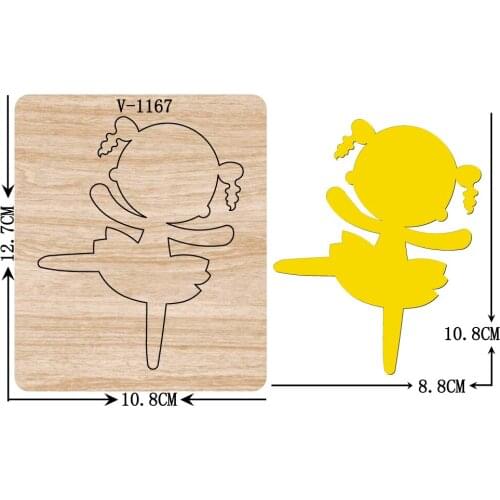 New girl wooden dies cutting dies for scrapbooking /Multiple sizes /V-1167
