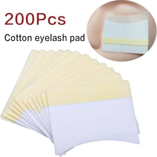 200Pcs Disposable Extension Cotton Under Eye Pads Paper Patches Sticker Wraps for Grafting Eyelash Beauty Make up Tools