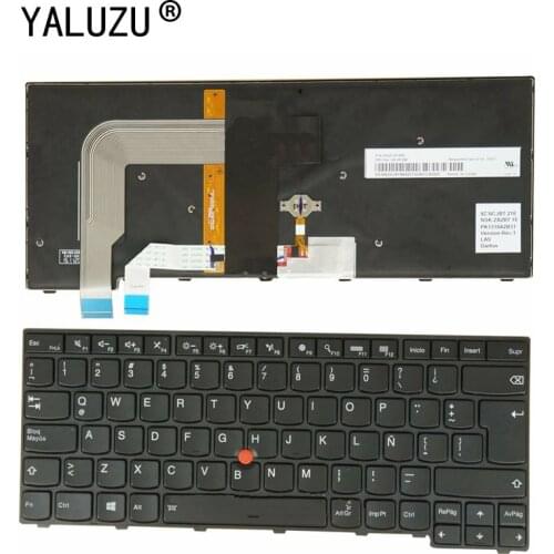 SP LA Layout Keyboard FOR Lenovo T460p T470p 00UR398 00UR358 Backlit