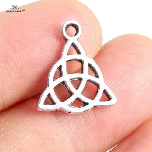 Starbeauty 10pcs Triangle Round Fashion Jewelry Making Accessories Necklace Component Body Jewelry Findings Ear Piercing Parts