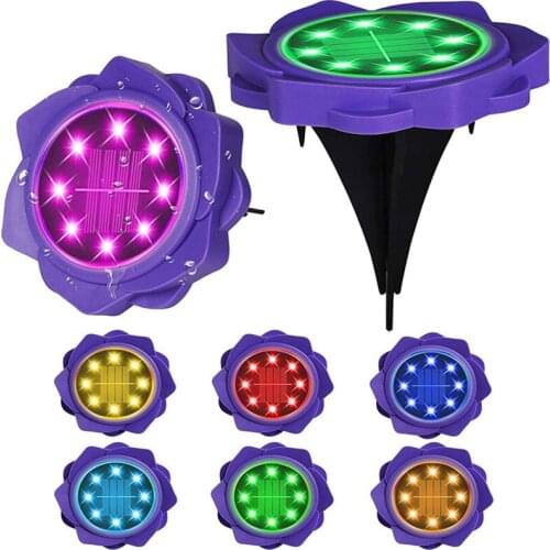 LED Solar Path Light Light Control Solar Power Buried Lights Ground Lamp Outdoor Path Way Garden Decking Underground Lamps THB52