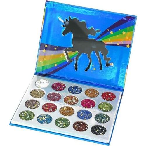 20-Color Sequined Eyeshadow High-Gloss Glitter Powder Easy-To-Color Beauty Eyeshadow Palette