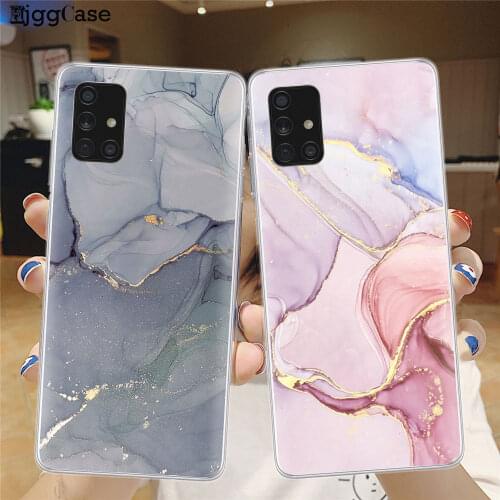 Vintage Marble Soft Silicone Phone Case For Samsung Galaxy A51 A01 A11 A21S A31 A41 A71 Clear Protect the Back Cover