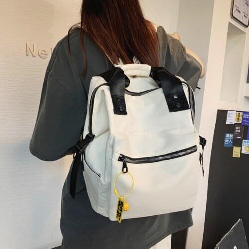 Large Capacity Women Backpack Multifuction Nylon Backpack For Teenager Girls School Shoulder Bag Canvas Laptop Back Pack Mochila