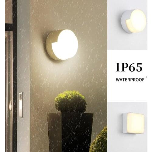 5W LED Wall Light Waterproof IP65 Porch Light Acrylic Modern LED Wall Lamp Sconce Courtyard Garden Outdoor Light AC90~260V