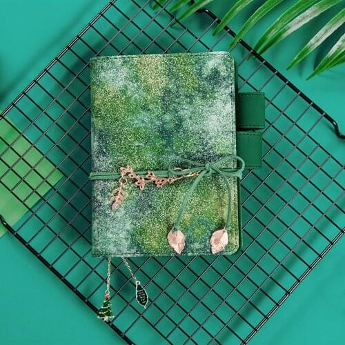 Green Forest Series Originality Delicate Retro Planner Notebook Travel Journal Agenda Diary Stationery Supplies Bujo A5