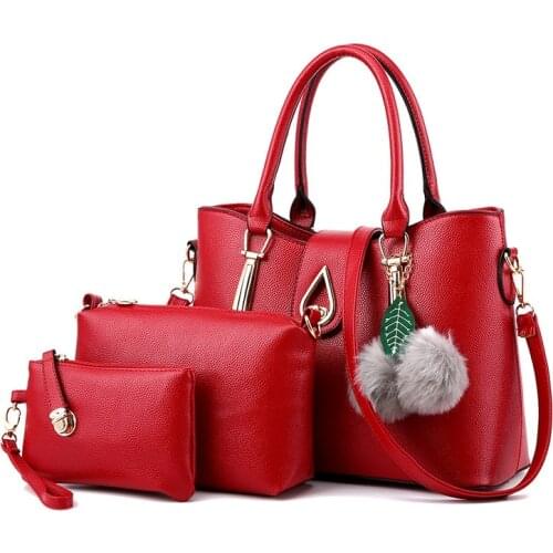 MONNET CAUTHY New Arrivals Female Totes Fashion Practical Office Lady Handbag Solid Color Bronze Black White Red Composite Bag