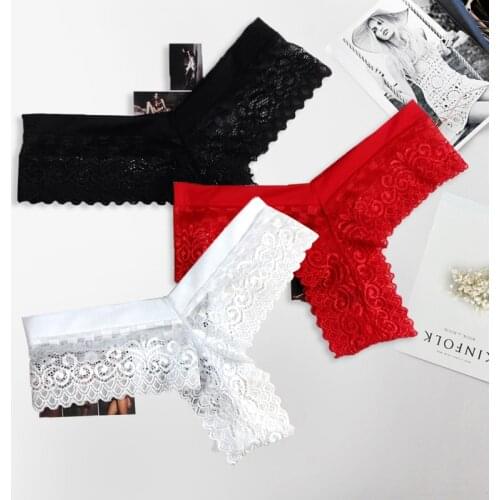 Sexy Womens Lace G String Thongs Low Waist Sexy Panties Ladies' Seamless Underwear transparent g string temptation briefs