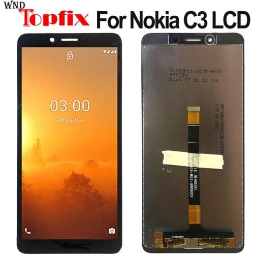 5.99'' Tested LCD For Nokia C3 LCD Screen Display Touch Panel Digitizer Assembly LCD For Nokia C3 Screen Replacement