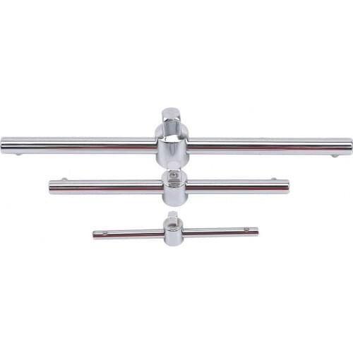 1/4" 3/8" 1/2" Drive Socket Wrench Extension Sliding T Bar Auto Repair Tools Crv Material High Quality Durable Tools Gadget