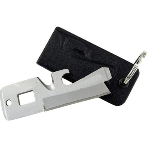 1pc 5 In1 Army Knife Card 7CrMu Steel Camping Equipment EDC Gear Timberline 58HRC Stealth Card Survival Multi-function Tools