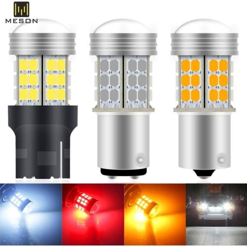 2PCS 1156 Led Ba15s P21W/5W BAU15S 1157 BAY15D PY21W P21WCanbus 2835 45smd T20 7440 7443 W21W Car Turn Signal Light Reserve Lamp