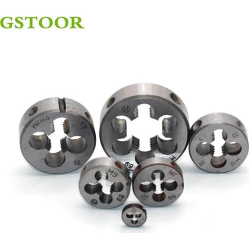 2PCS 5PCS M2 M3 M4 M5 M6 M7 M8 M9 M10 Metric Threading Screw Machine Die Right Hand Tools Thread Die Tool