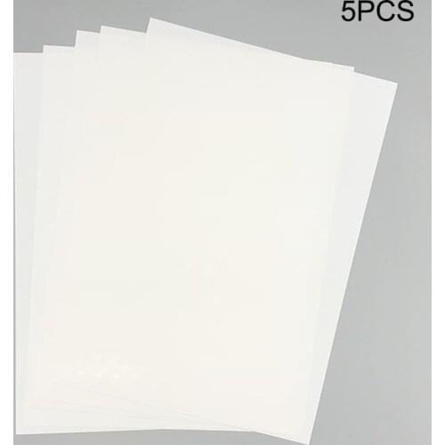 5 Pcs/Set Color Heat Shrink Sheet Plastic Magic Paper Sheet for Educational DIY Crafts S55