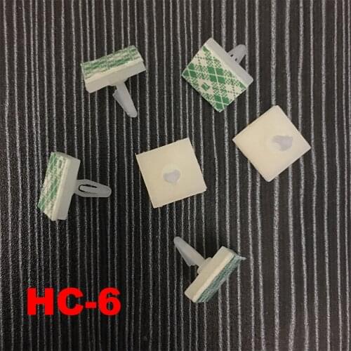 80pcs HC-6 Nylon Plastic PCB Board Support Holder 3mm Hole Locking Snap-In Rivet 3M Glue Stick Fixed Mount Self Adhesive Spacer