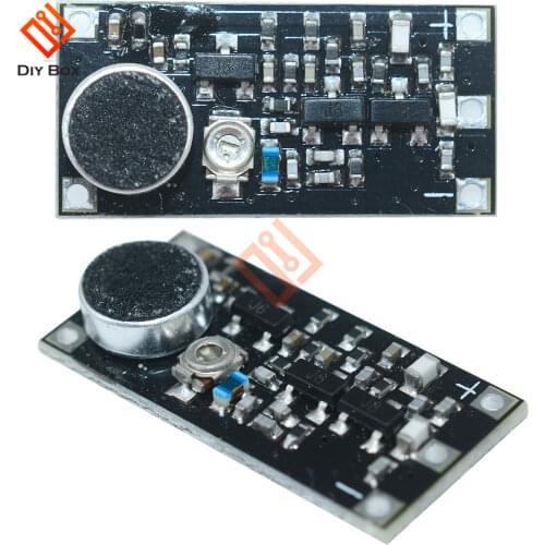 88-108MHz FM Transmitter Wireless Microphone Surveillance Frequency Board Module DC 2V-9V Adjustable Capacitor