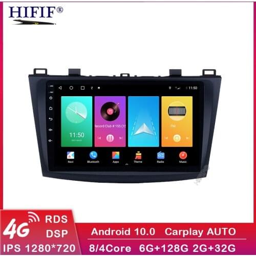 4G + 64G Android 10 Car Radio For Mazda 3 2004-2013 maxx axel Wifi Auto Stereo car dvd gps Navigation stereo Multimedia Player