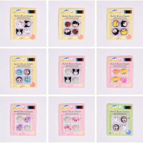 Doraemon Joystick case for switch Joy Con Animal Crossings Thumb Grips Caps Kawaii Silicone Case For Switch Lite Cover