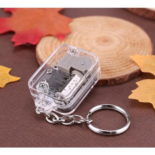Kids 18 Tones DIY Music Box Music Movement Keychain Toys Baby DIY Music Box Handy Musical Instrument Toy for Baby Birthday Gifts